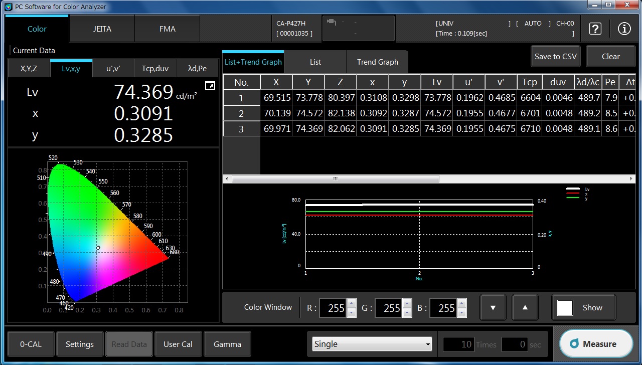 konica minolta calibration from web interface